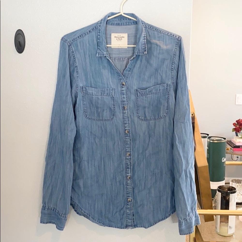 A&F Chambray Button Up